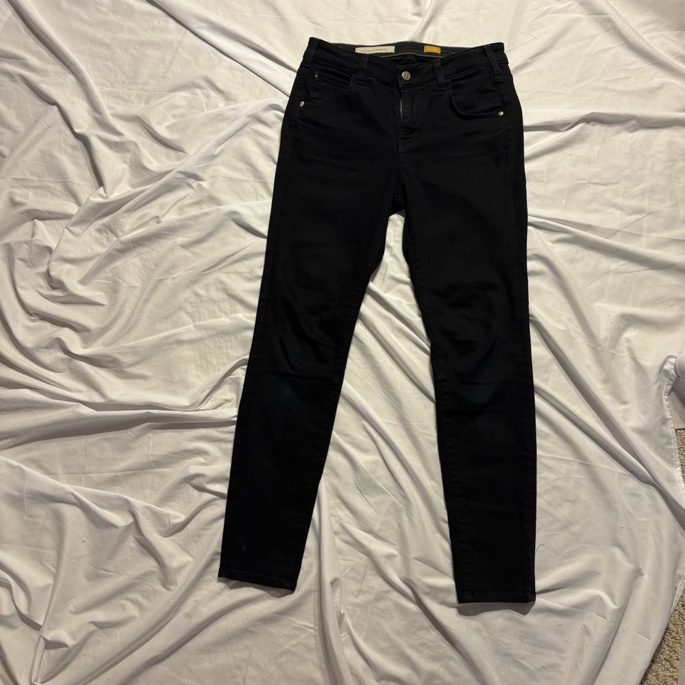 Pilcro and the Letterpress Black Fit Superscript Women's Jeans Sz 25